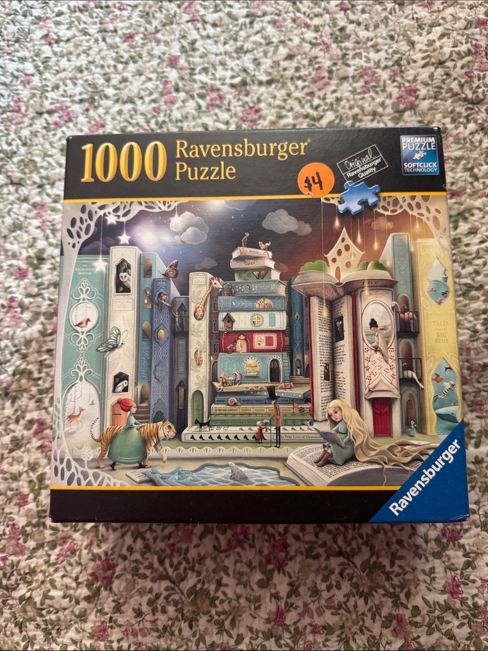 Ravensburger Illustrated Storybook Puzzle in Blue, Teal, Cream and Red Accents